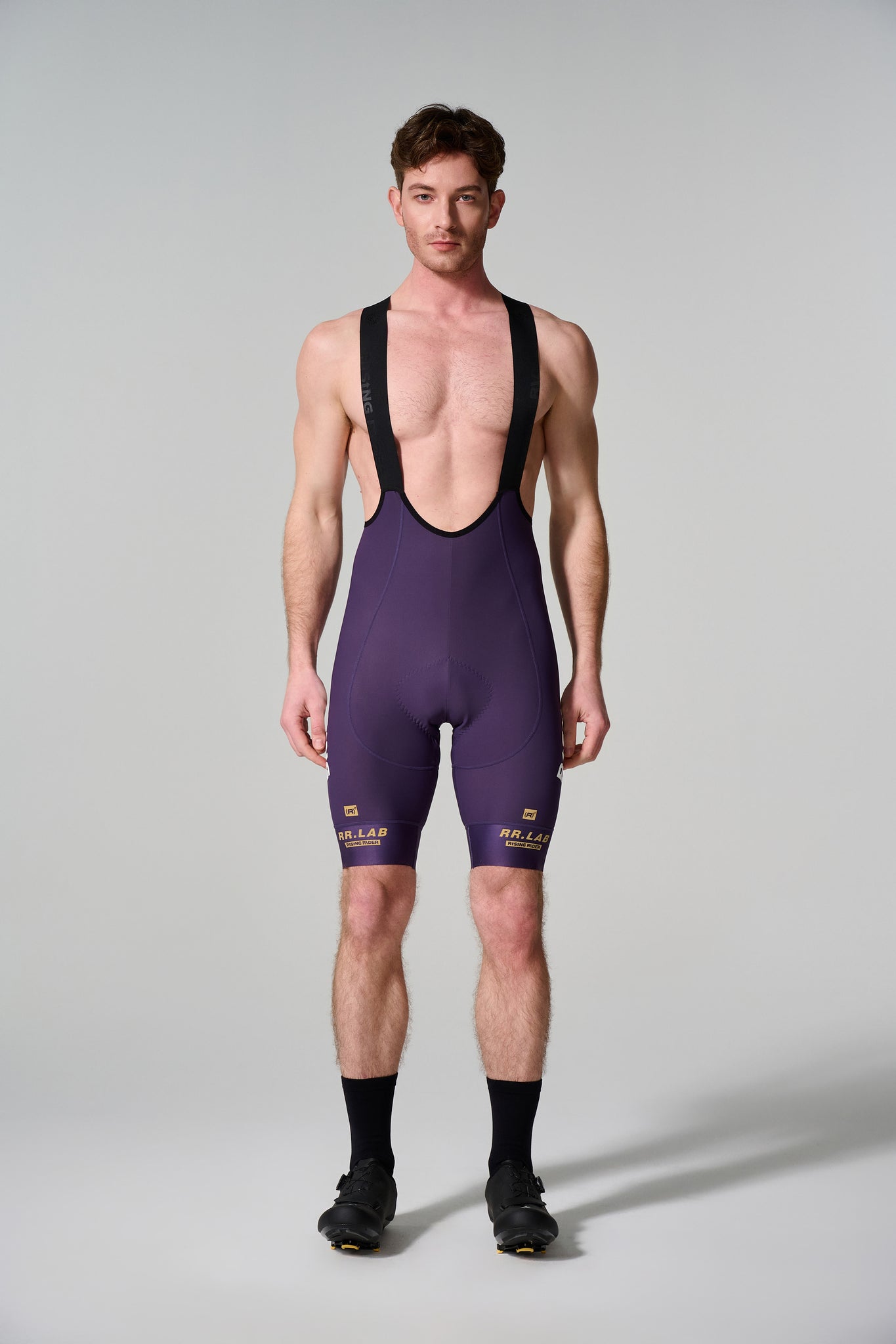Men's Velocity Pro Bib Shorts (Grape Purple - 3 Colours)